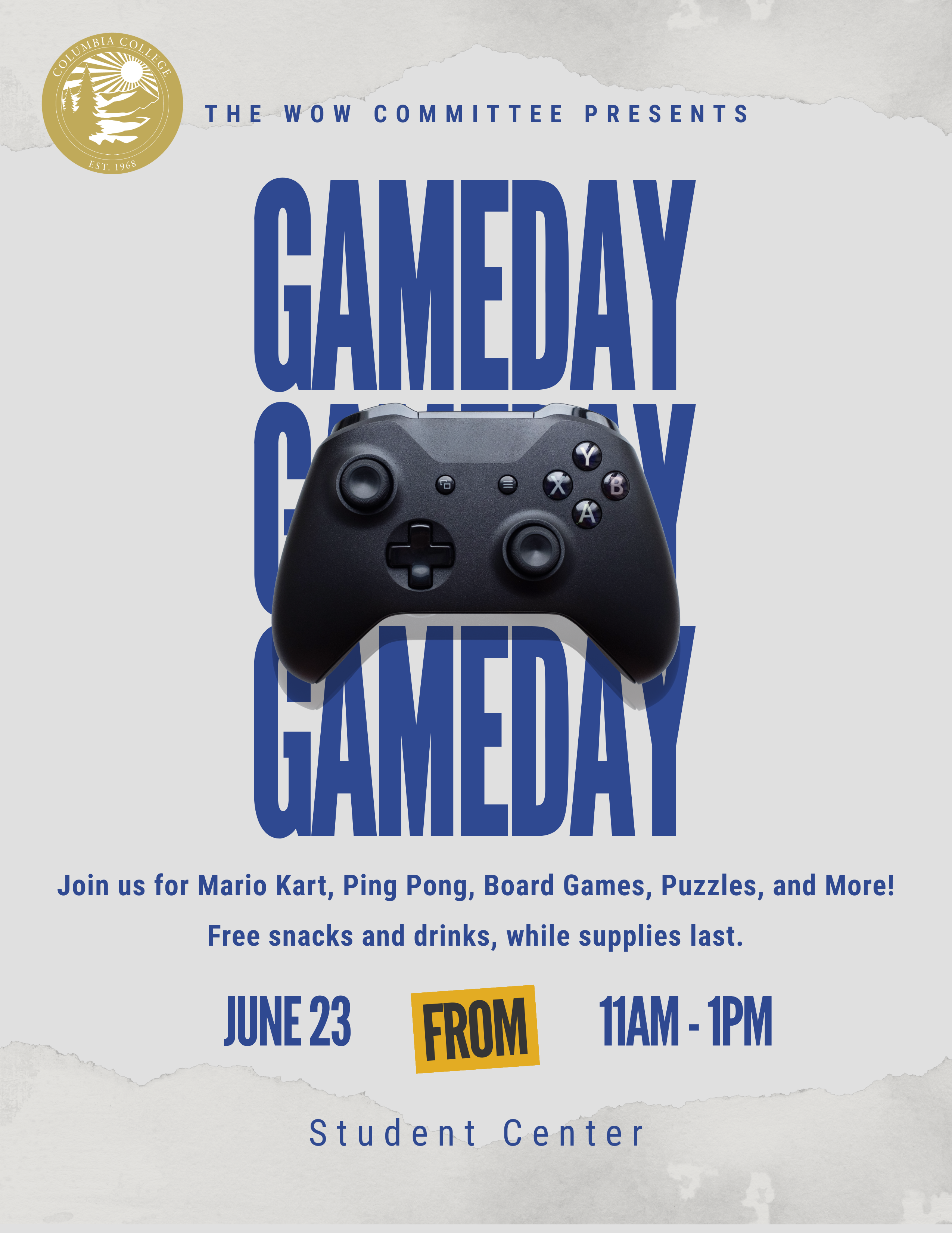 WOW Game Day Summer 2026 Flyer