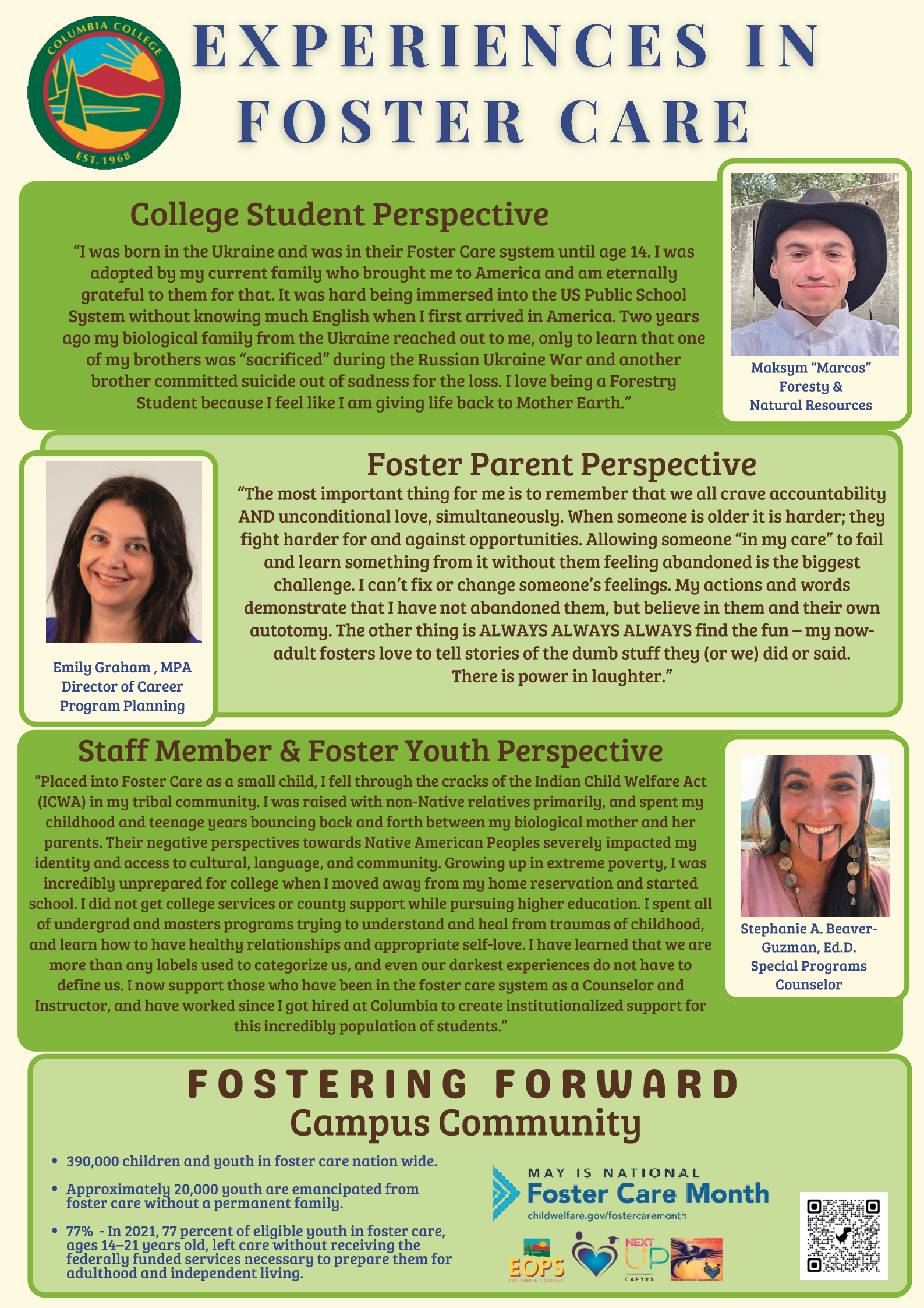Foster Youth Experiences Poster