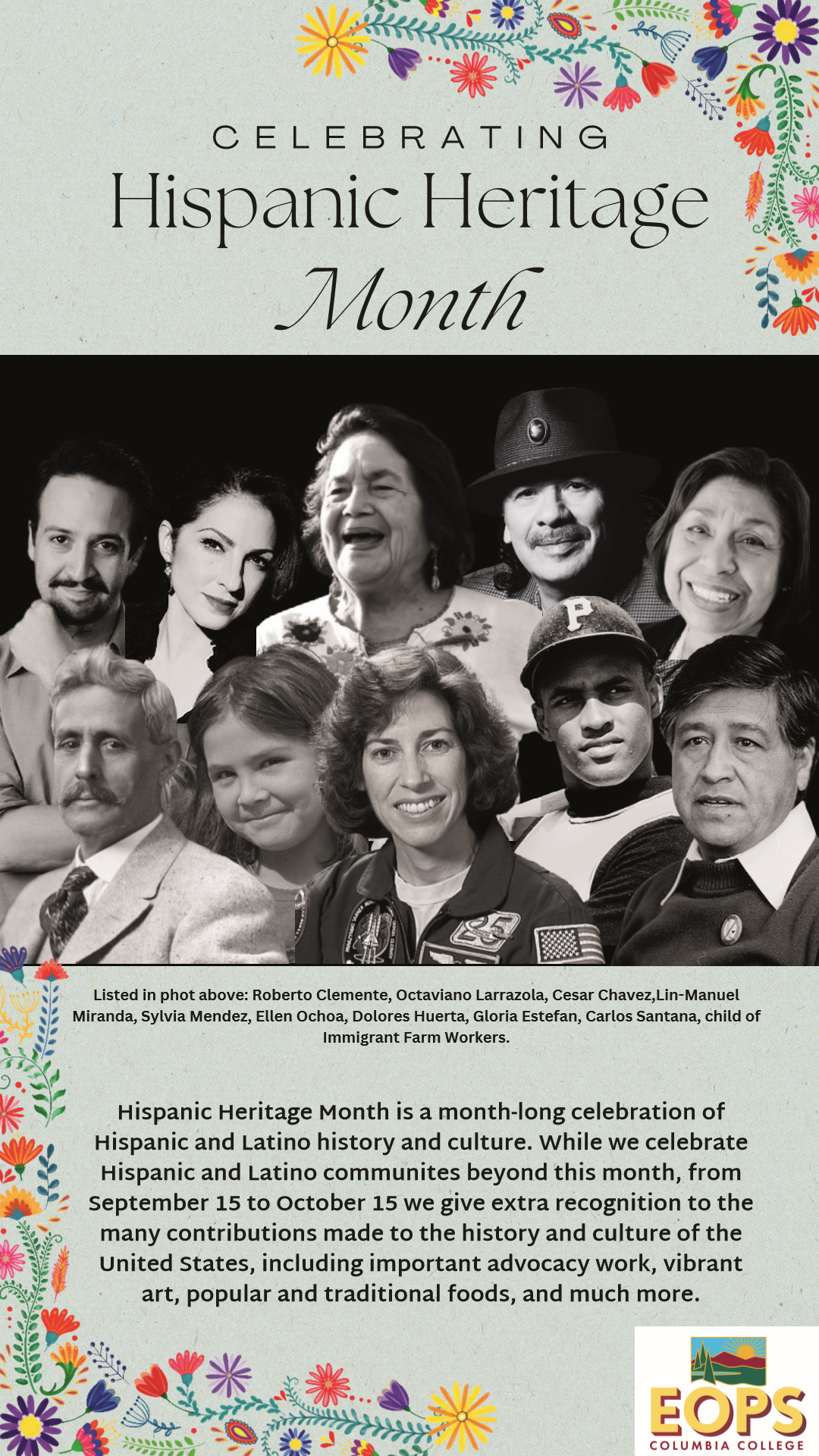 Hispanic Heritage Month Poster