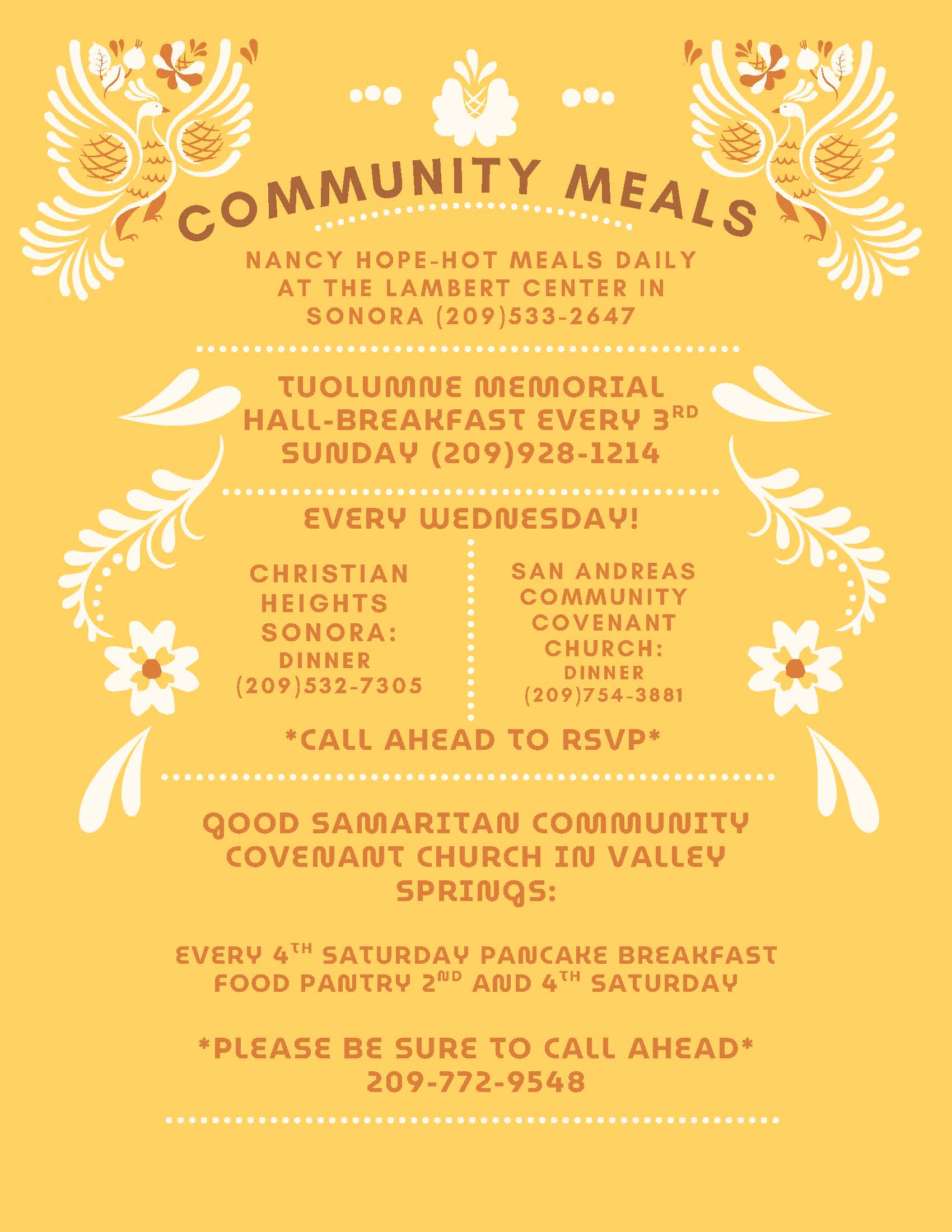 community meals community meals