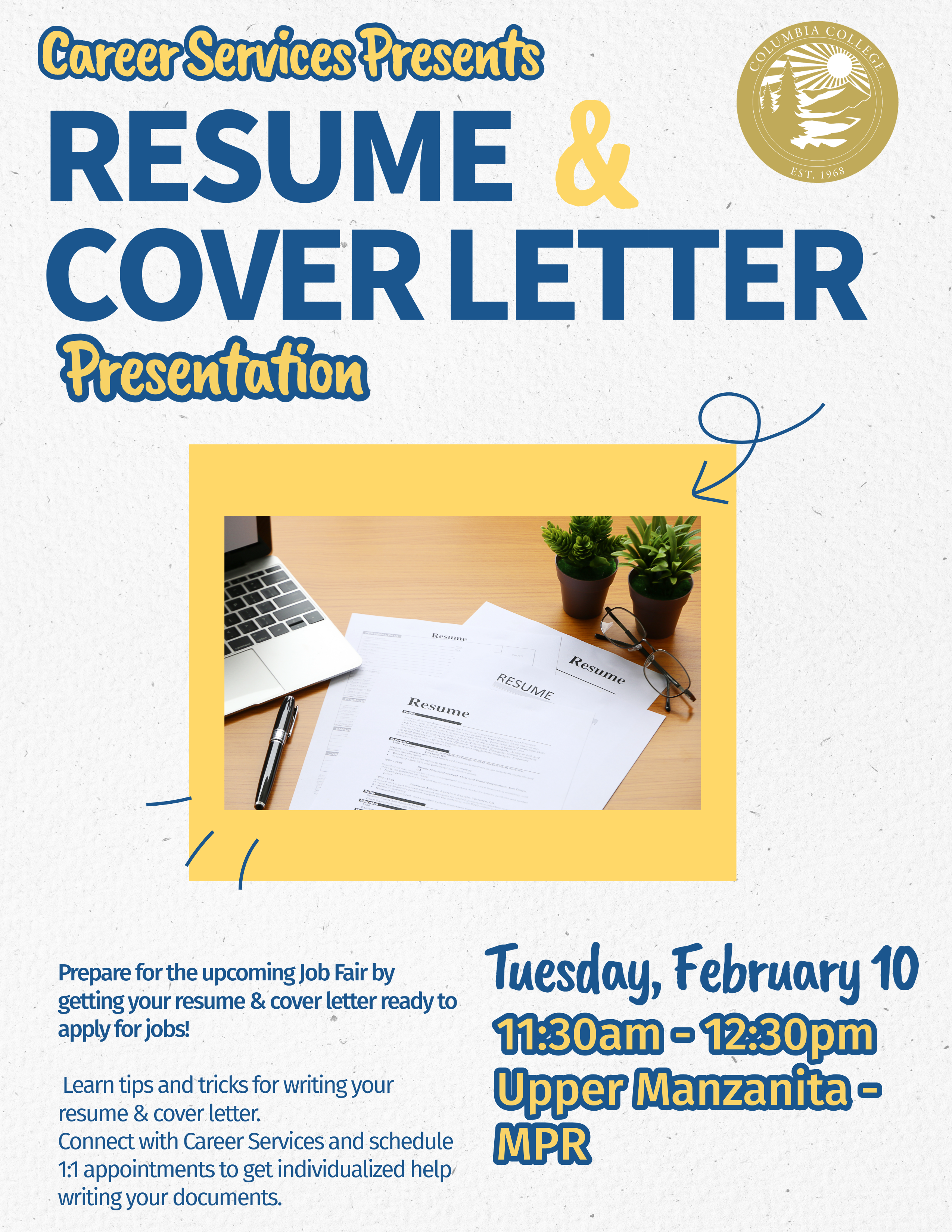 Resume & Cover Letter Presentation Flyer
