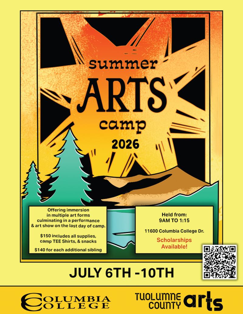 2026 Summer Arts Camp Flyer