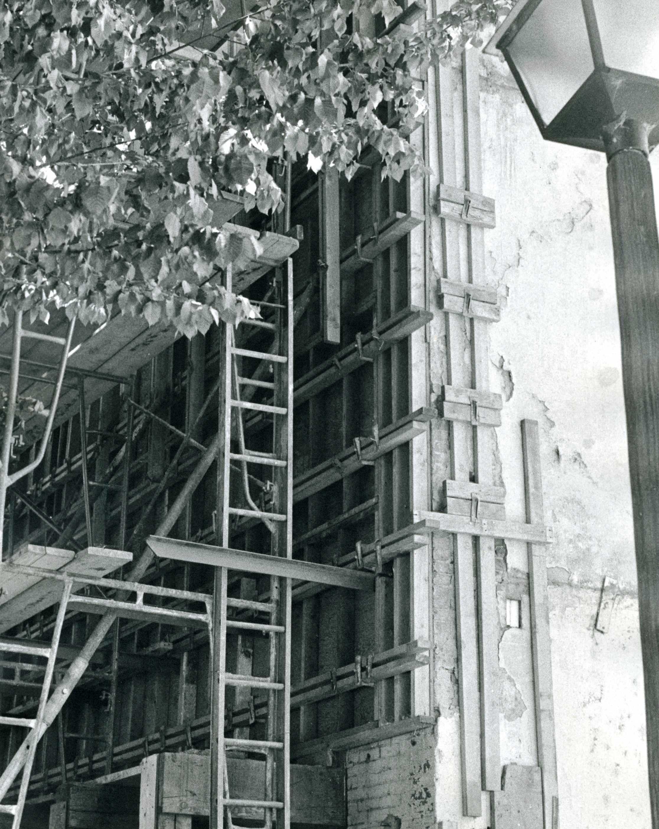 construction of a store in town