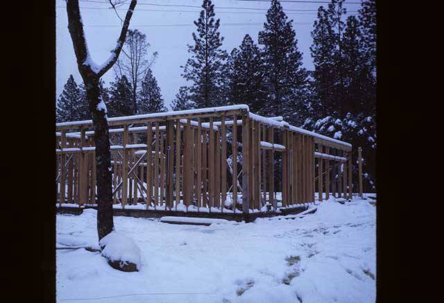 Winter construction of Buckeye Building