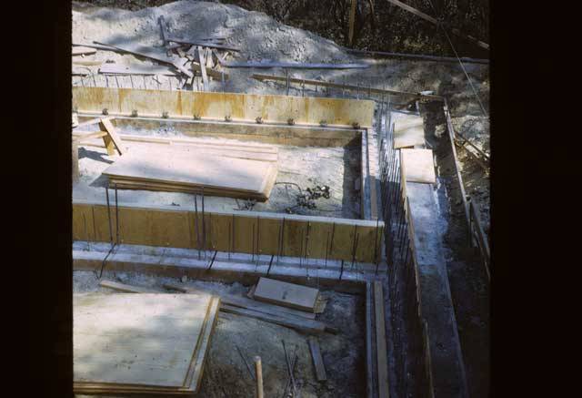 Top down view of foundation