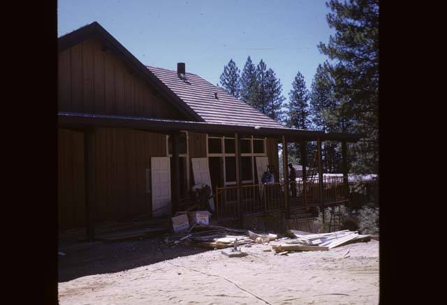 putting the doors on the Cedar Building classrooms