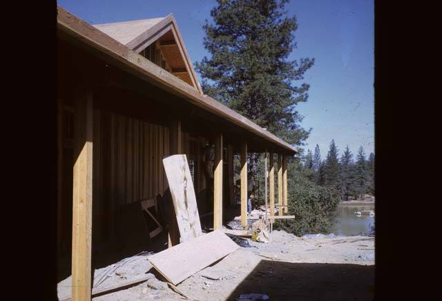 putting up siding on Cedar Building