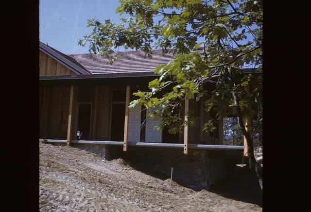 looking up at Cedar Building construction