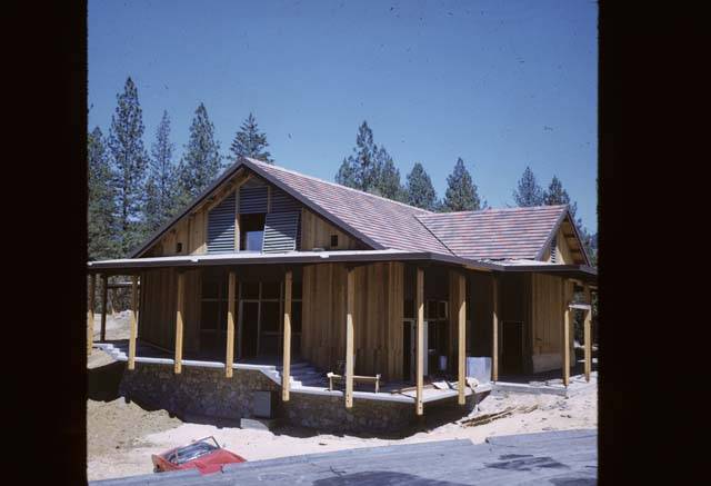 side of Cedar Building from walkway