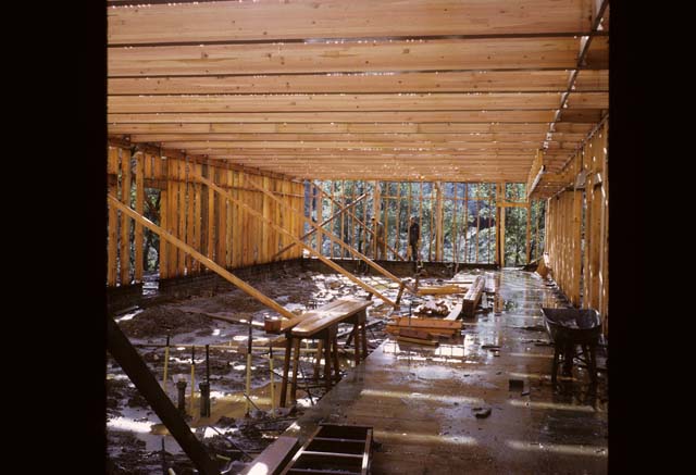 inside bare building