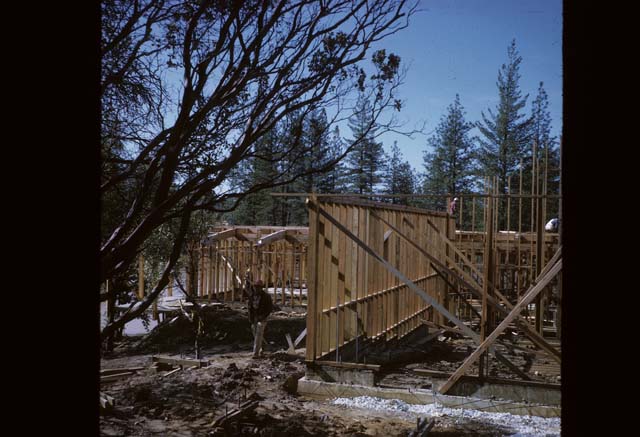 side of building construction site