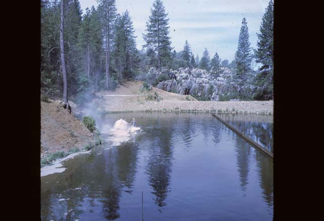 partially filled pond