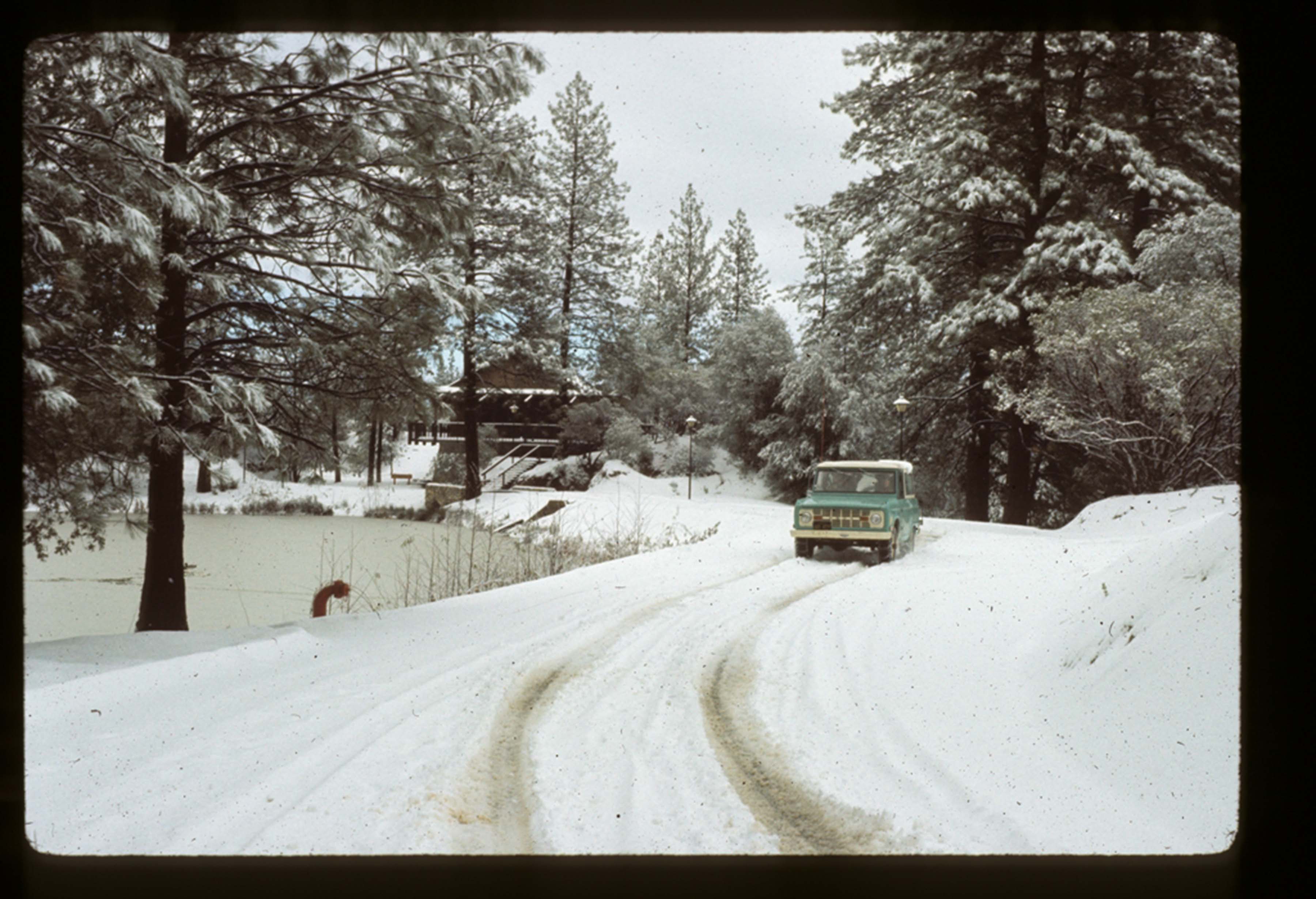 snowy driveway