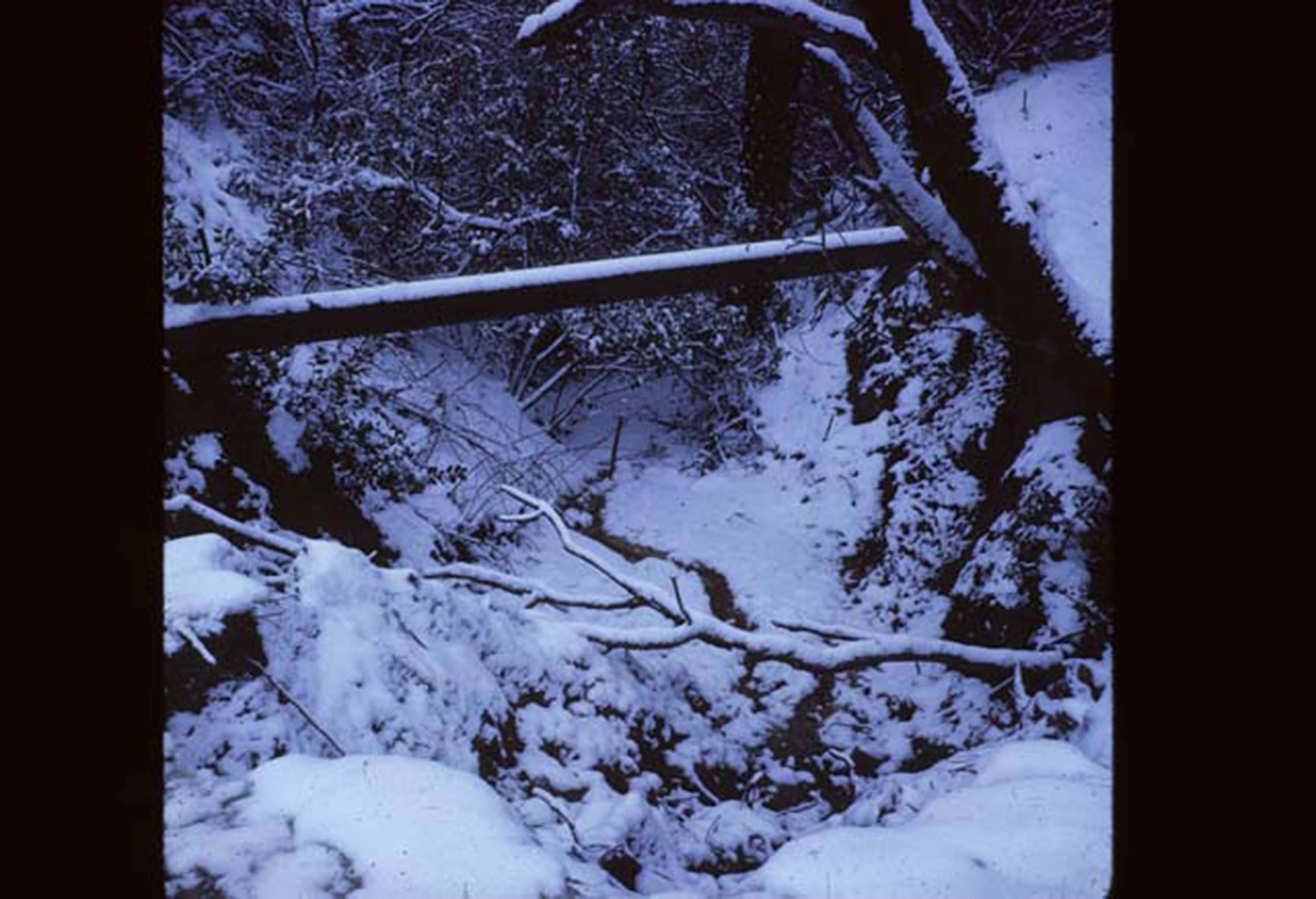 Erosion around campus during winter 