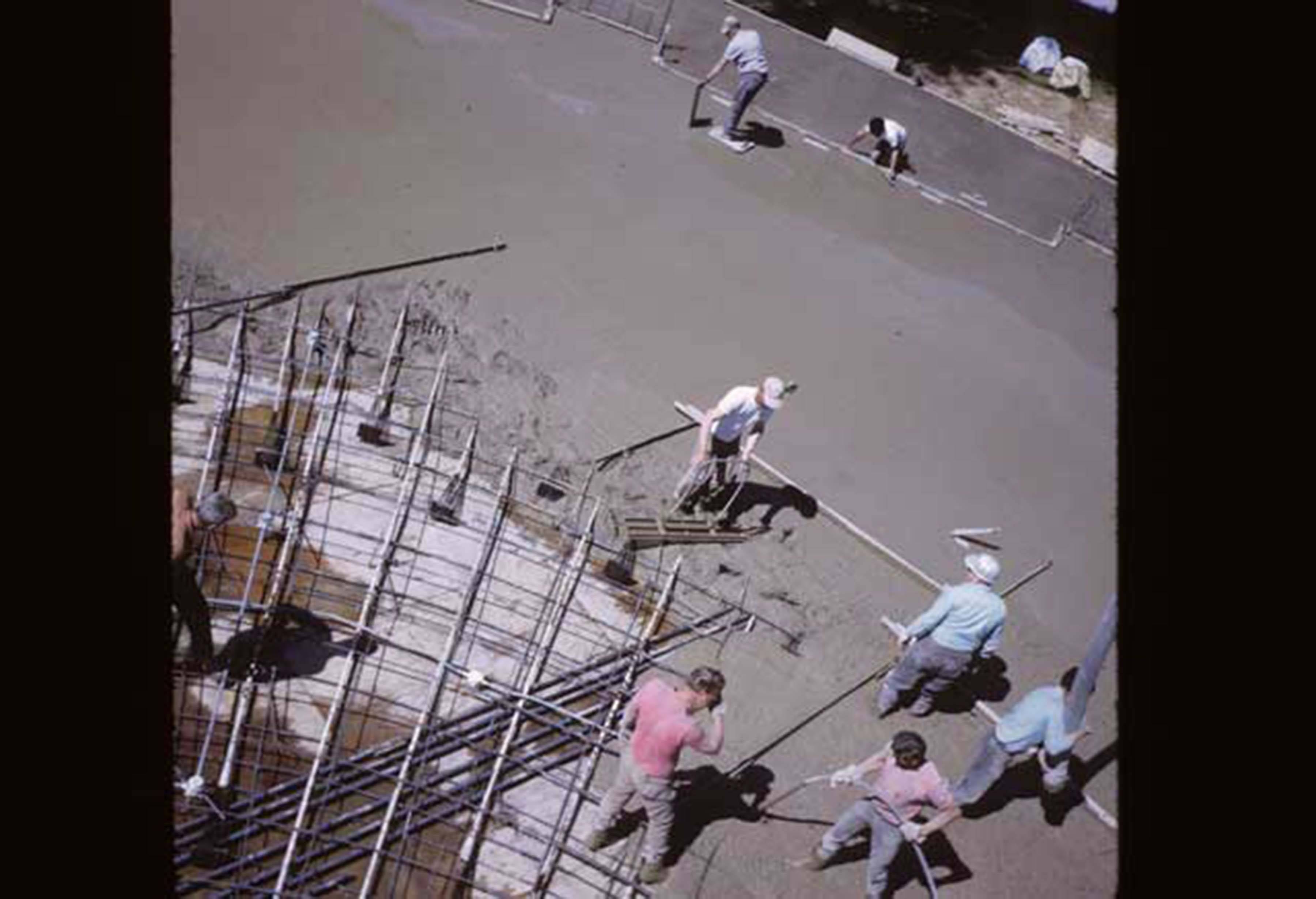 Foundation being poured