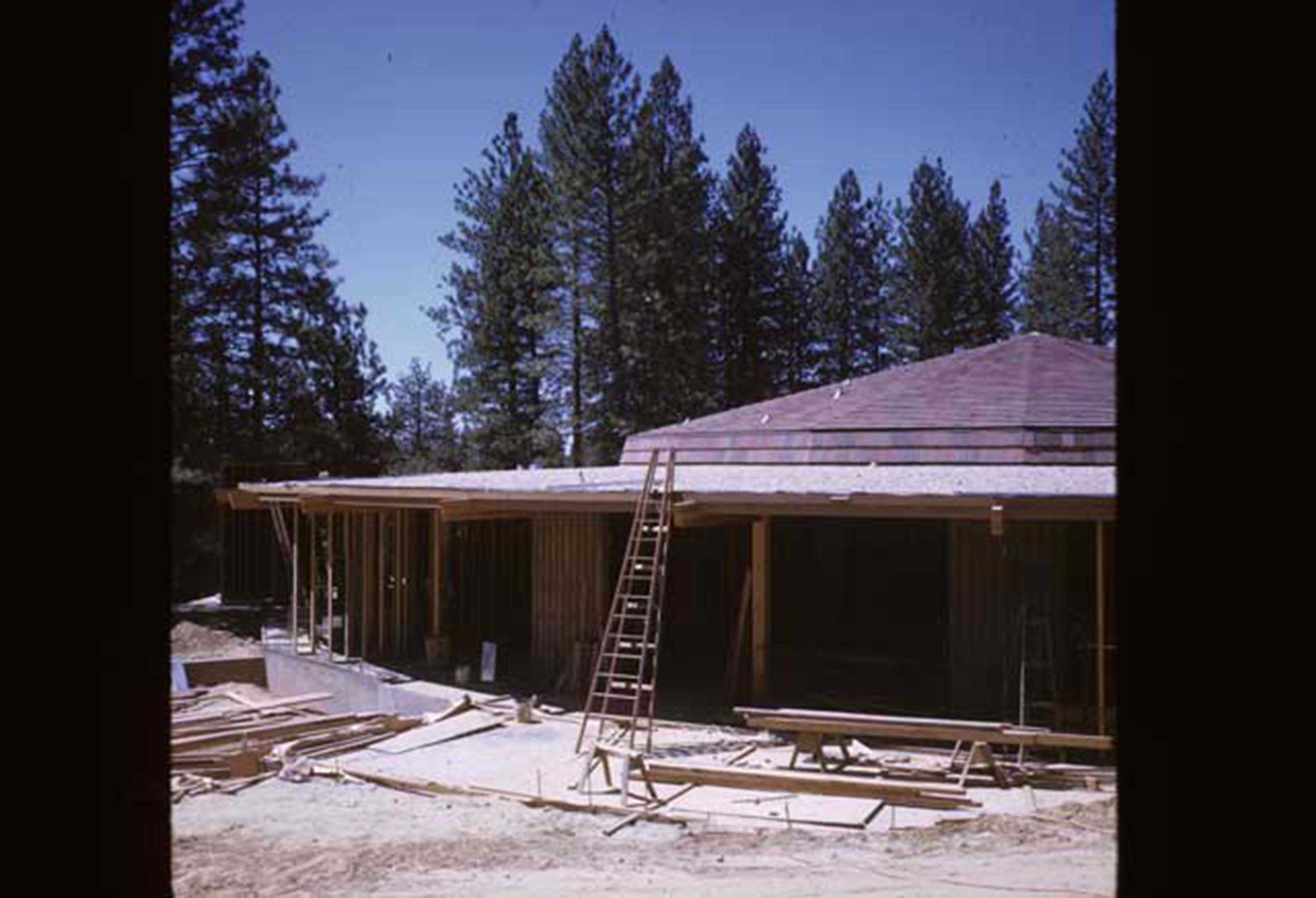 second floor exterior walls being put up