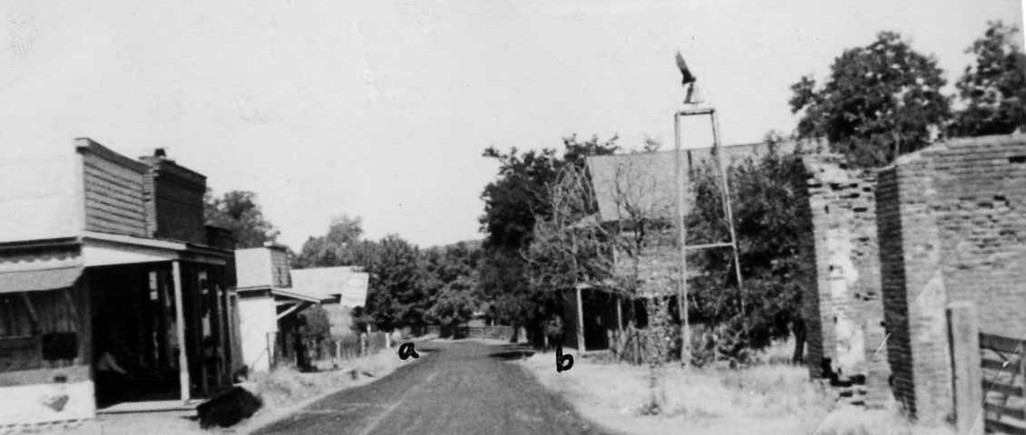 old town in black and white