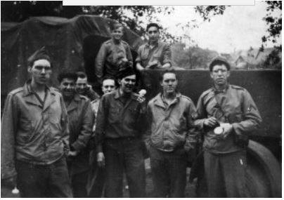 Joe back right germany 1945